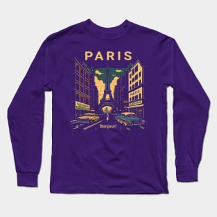 Vintage Paris Long Sleeve T-Shirt